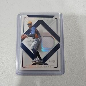 2025 Panini National Treas Brice Matthews Treas Threads Blue/Silver #TT-BM 8/25